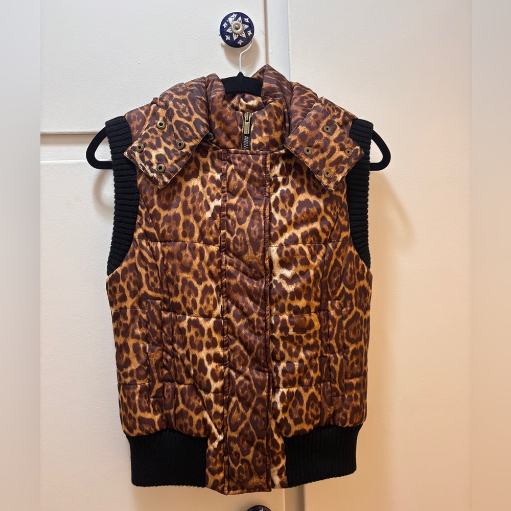 BCBGMaxAzria Animal Print Vest